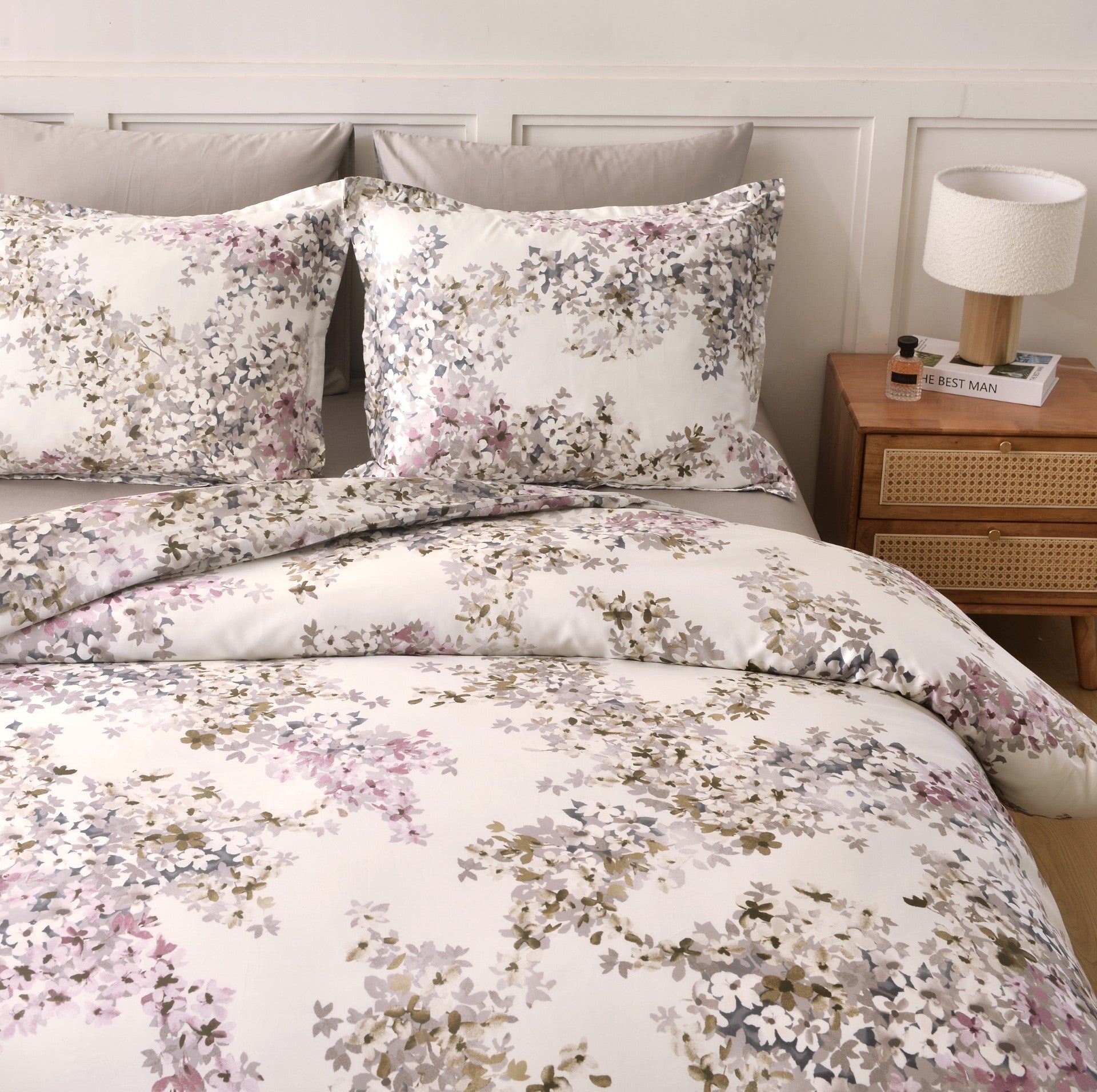 Aura Home Paradise Mauve Duvet Set