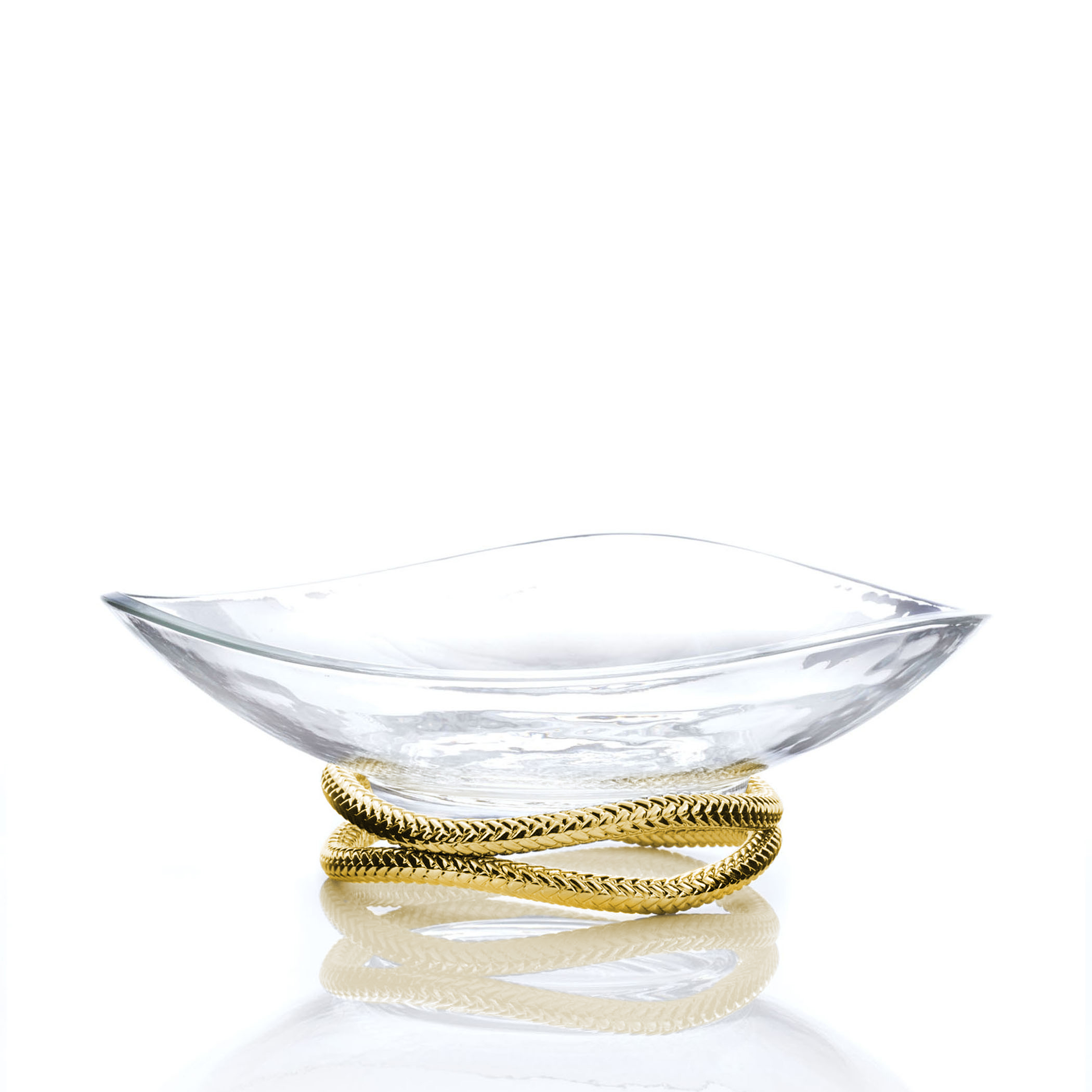 Braid Gold Centerpiece Bowl