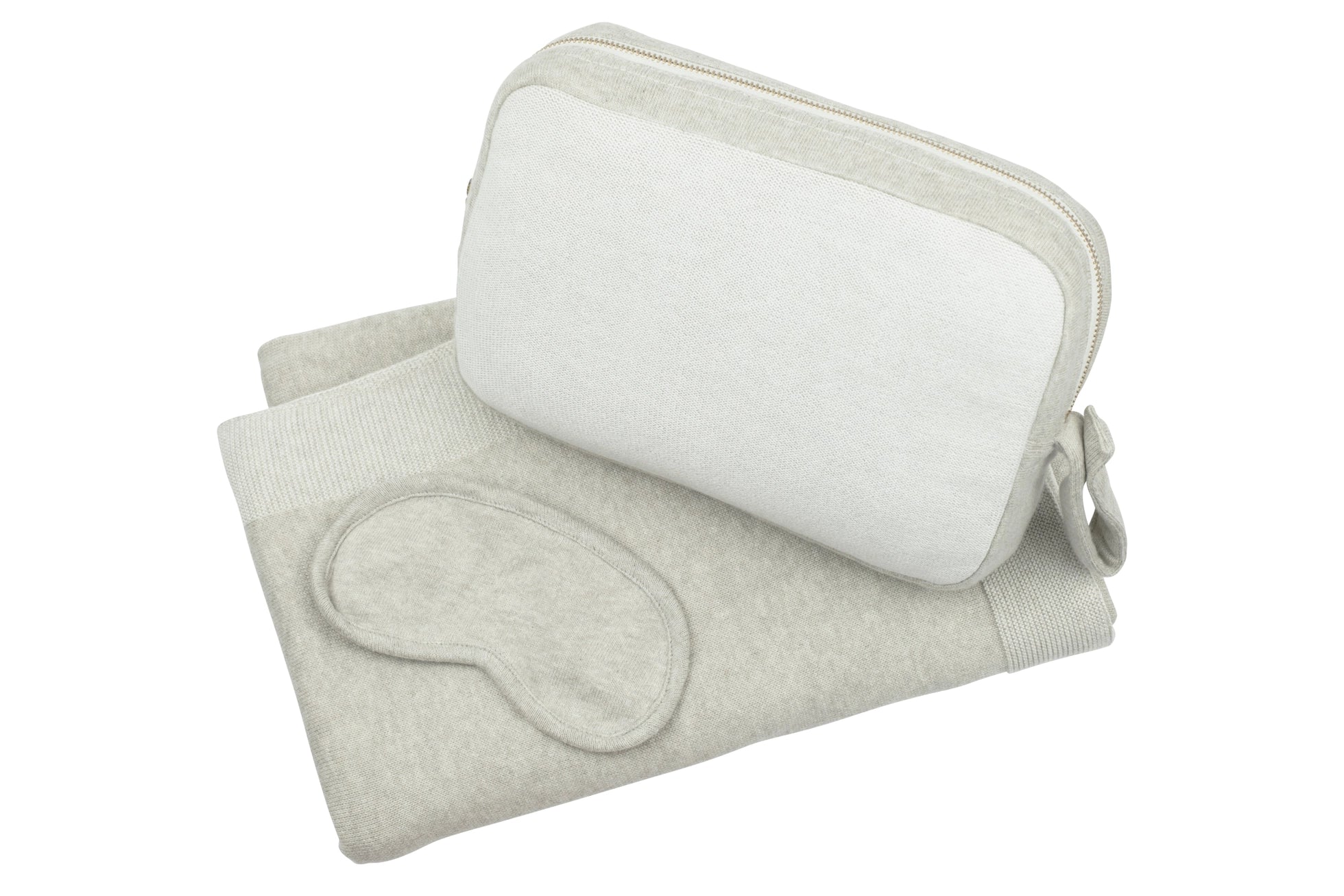 Reversible Light Beige Mel/Ivory 3-Piece Travel Set