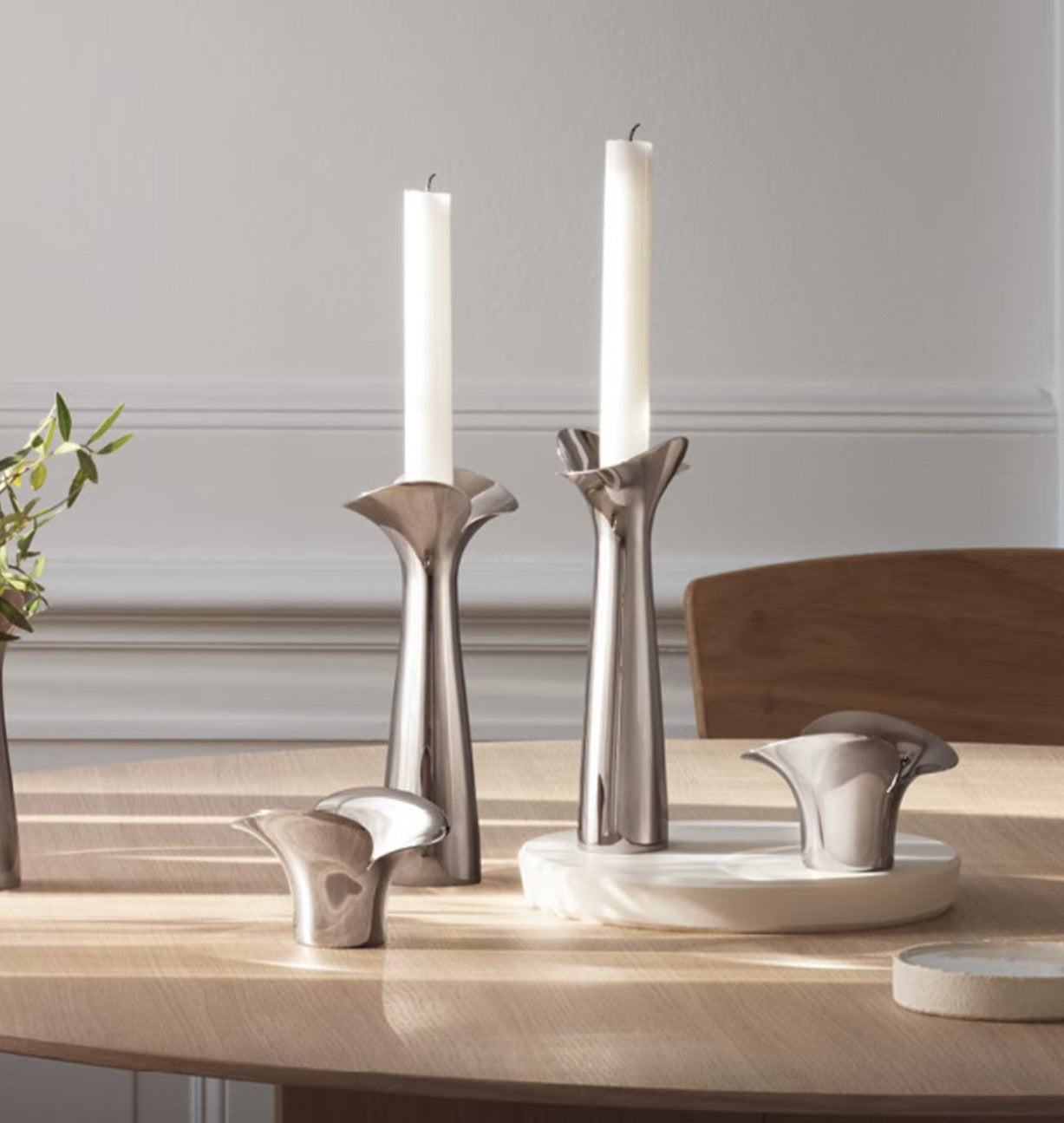 Georg Jensen Bloom Botanica Candleholder Set