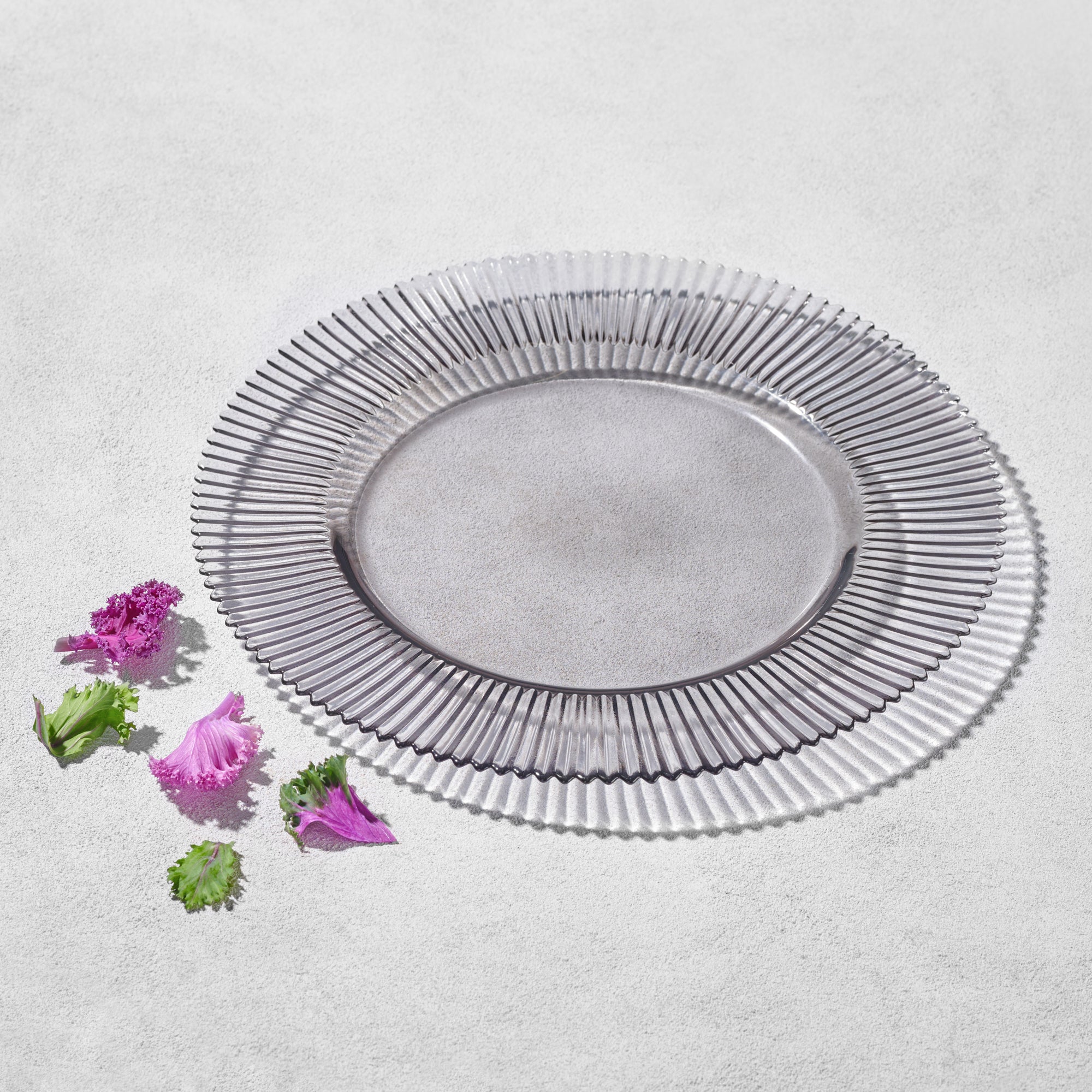 Vikko Forest Ribbed Glass Charger