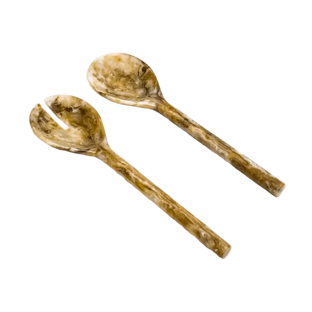 EveryWare Resin Servers-Tortoise Swirl
