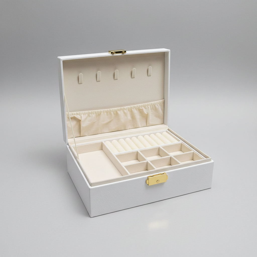 LARGE JEWELRY BOX 9X7X.35 2 MIN BUTTERFLIES