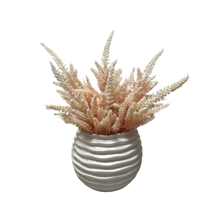 Astilbe Arrangement In Wavy Pot