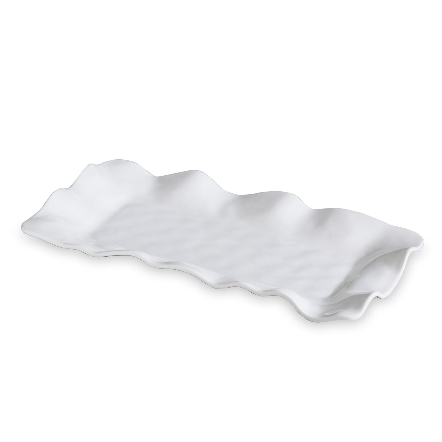 Vida Havana White Long Rectangular Tray