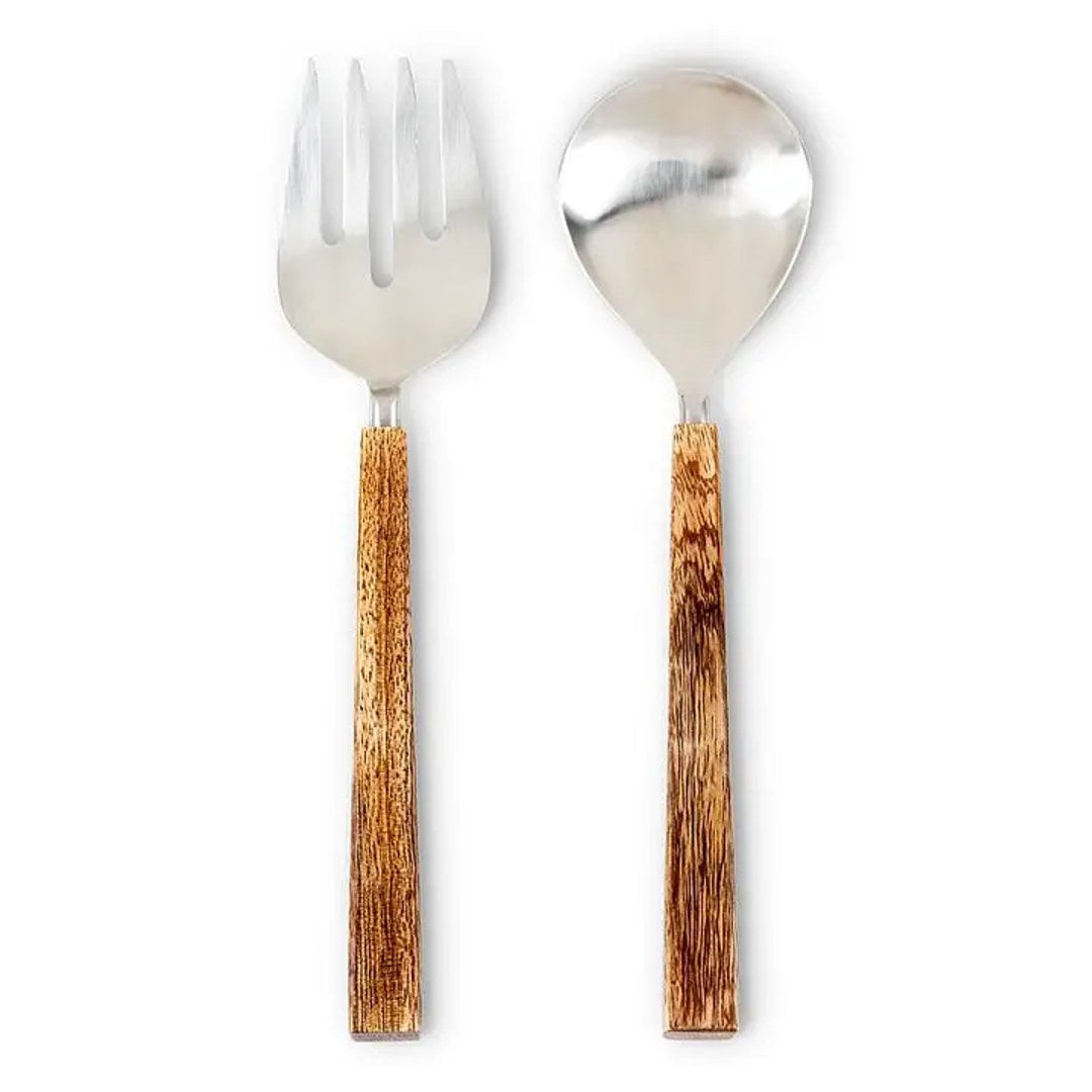 Modern Slim Handle Salad Servers