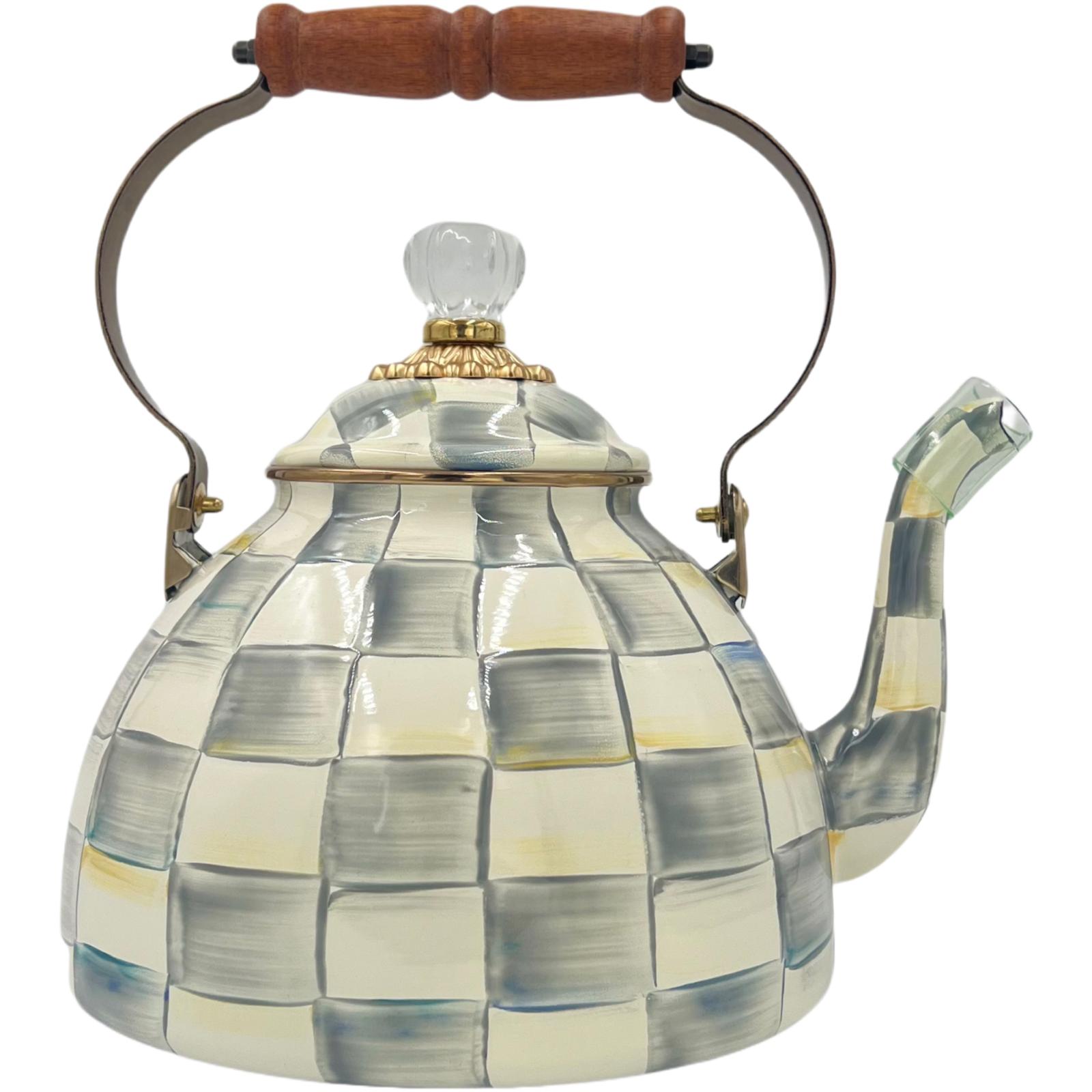 MacKenzie-Childs Sterling Tea Kettle