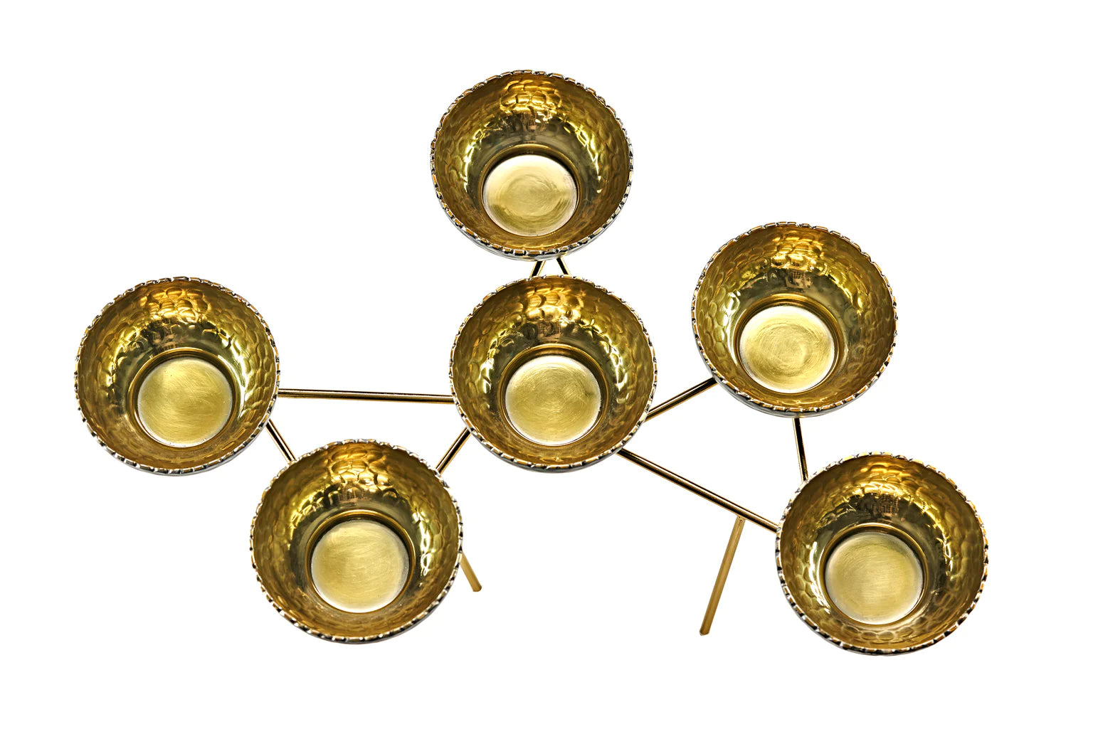 Munro Gold Hammered Appetizer Server