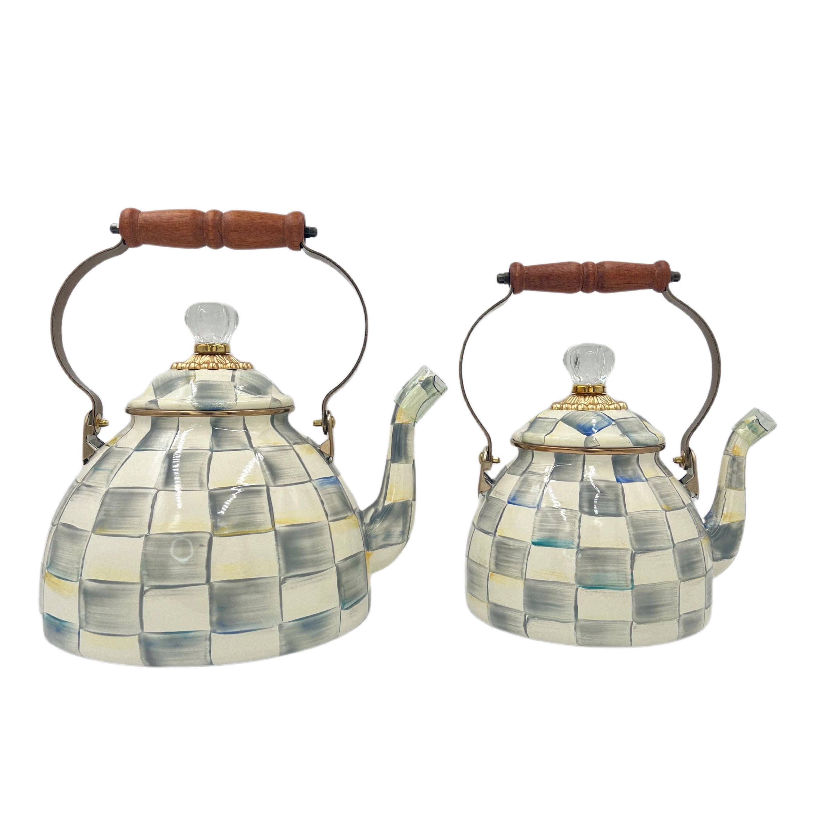 MacKenzie-Childs Sterling Tea Kettle