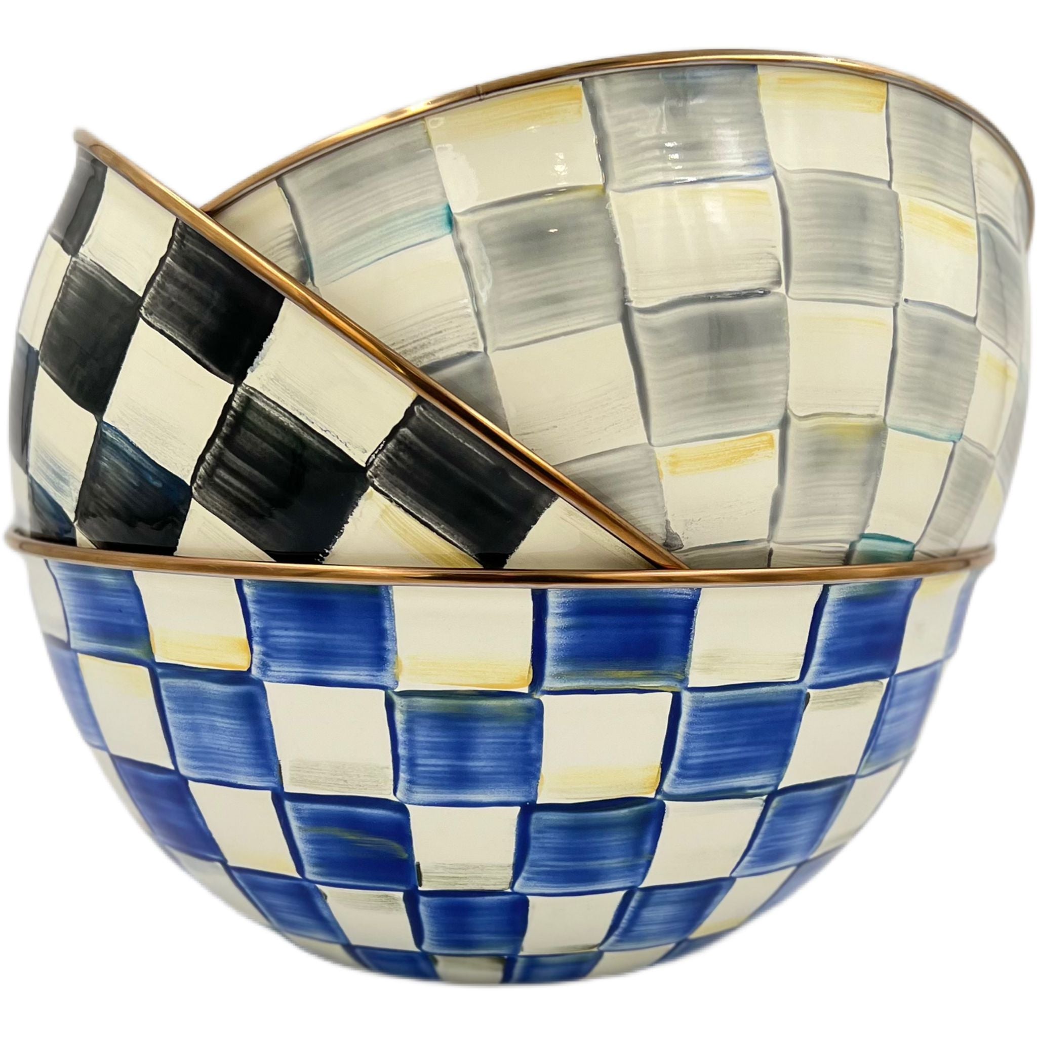 MacKenzie-Childs Courtly Check Enamel Everyday Bowl - Large