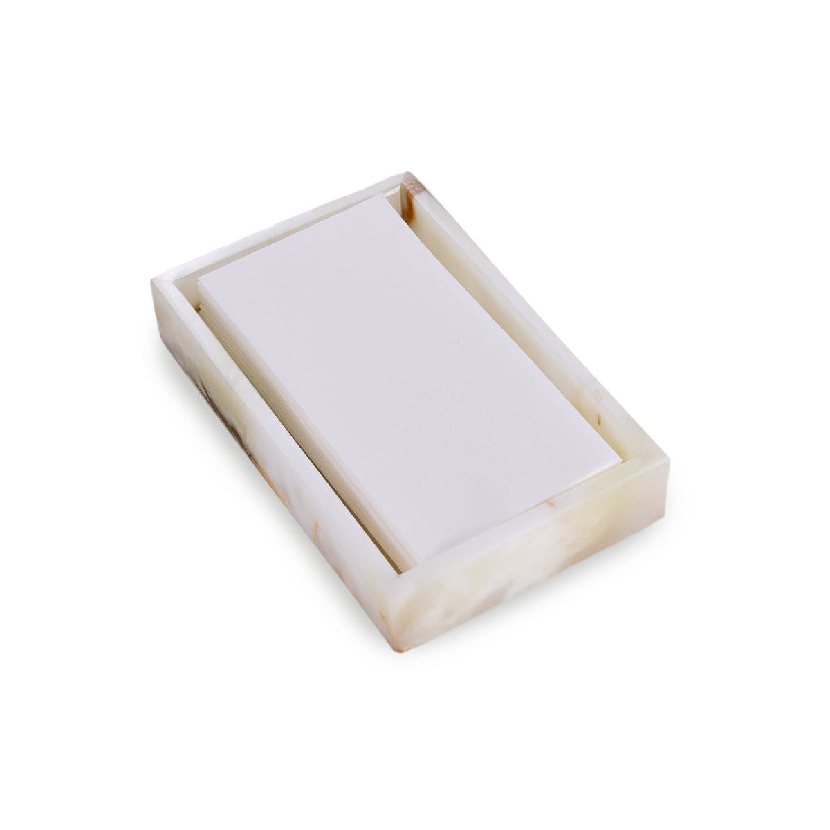Ezra Genuine Marble Guest Towel Tray