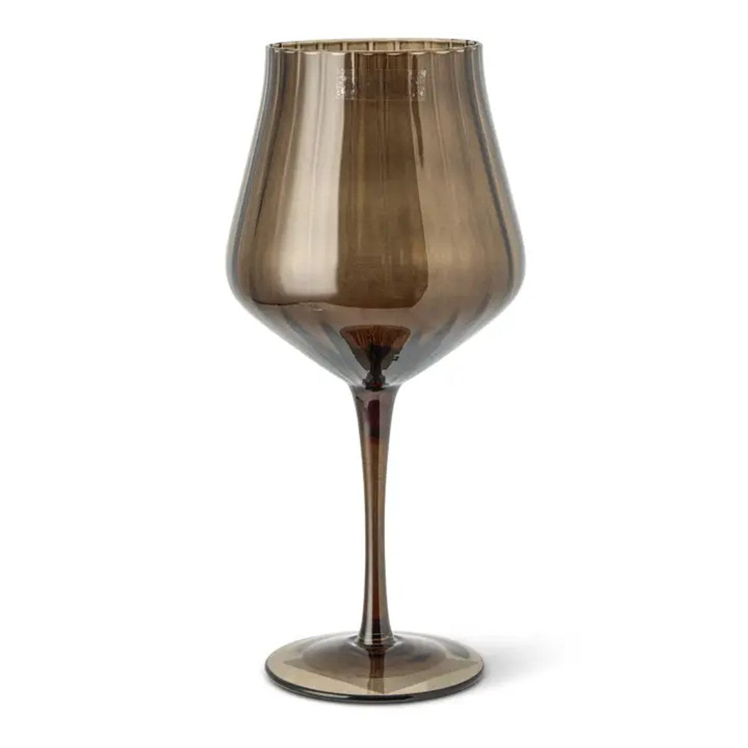 Peony Stemware Wine - Brown