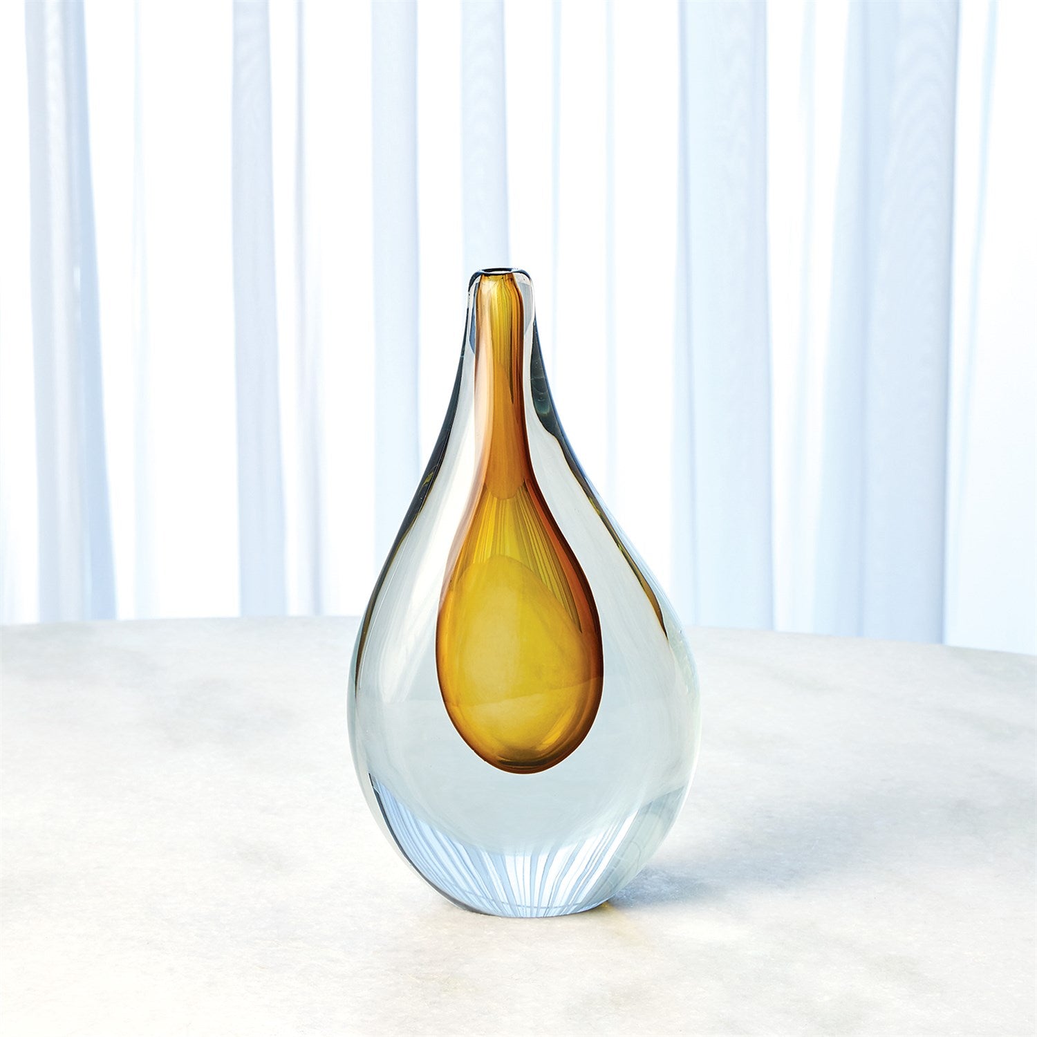 Global Views Amber Stretched Neck Vase
