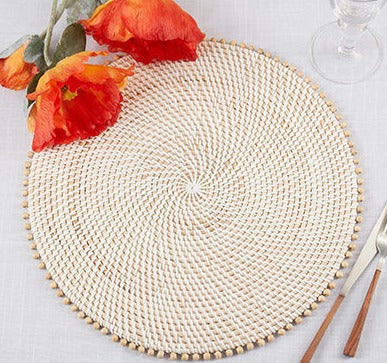 Natural Beaded Placemat