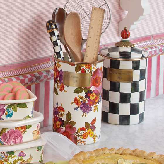 MacKenzie-Childs Flower Mart Utensil Holder