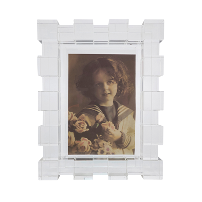 Crystal glass photo frame