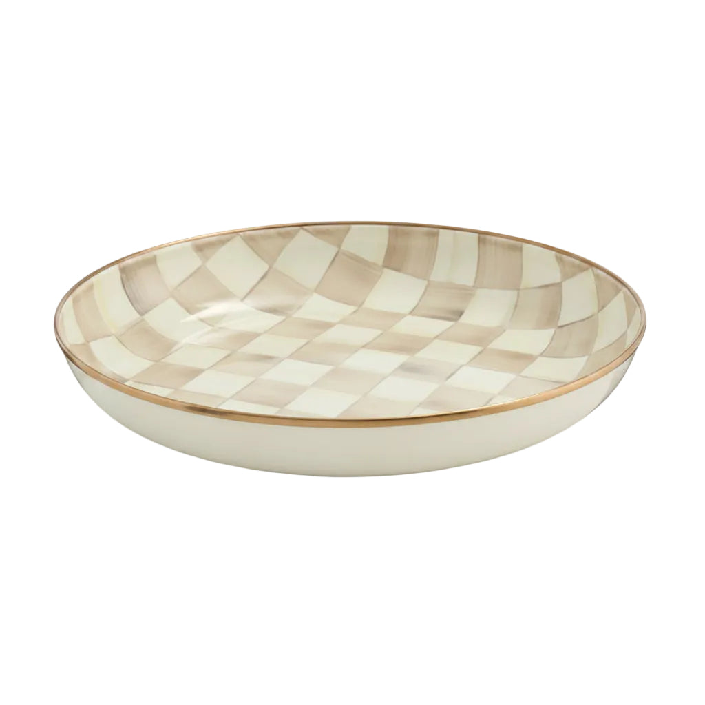 Check serving bowl, mocha