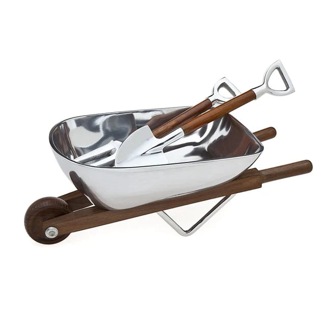 Wheelbarrow Salad Bowl & Servers Set