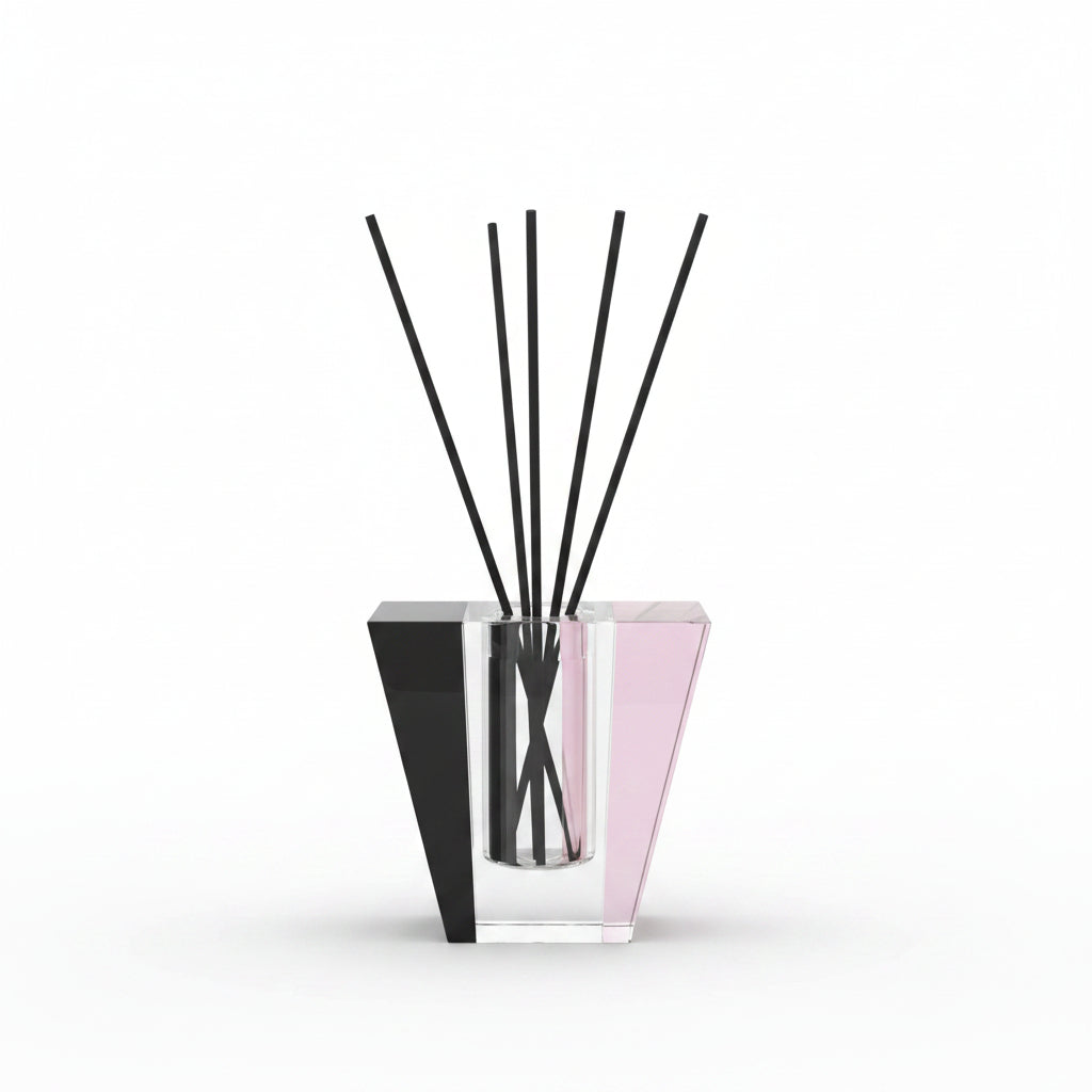 Solar prism crystal reed diffuser, onyx and rose