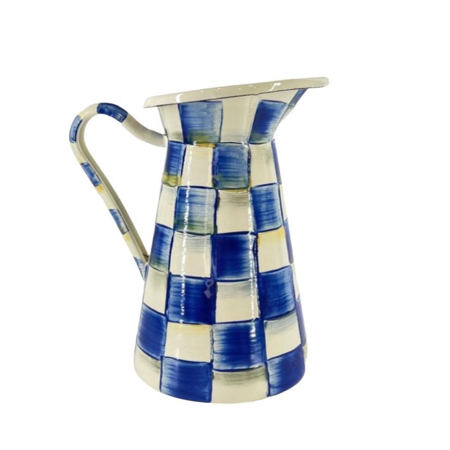 MacKenzie-Childs Check Medium Practical Pitcher