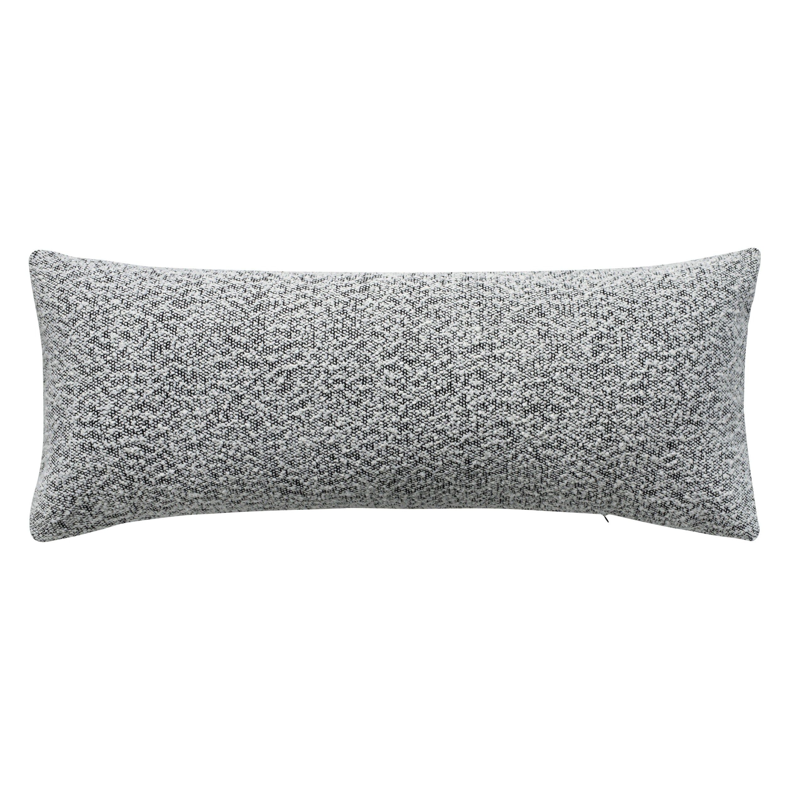 Aura Home Boucle Black and White Speckled Throw Pillow