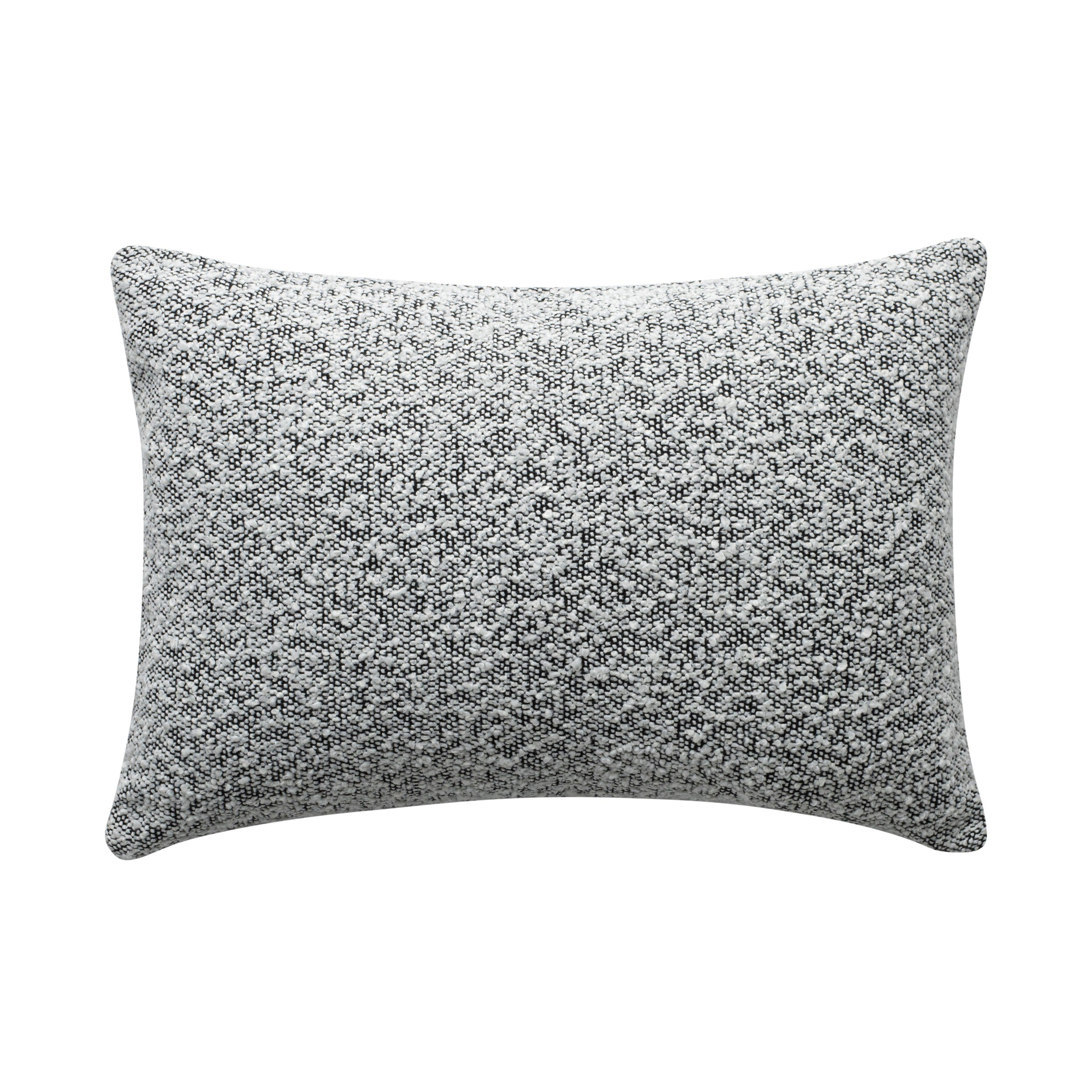 Aura Home Boucle Black and White Speckled Throw Pillow