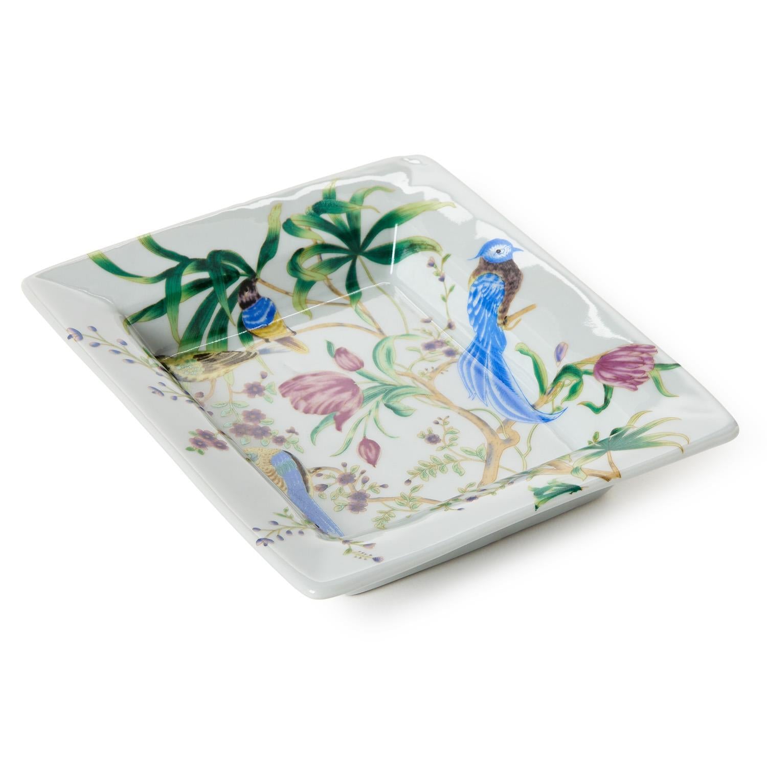 Bird and blossom chinoiserie all-purpose tray