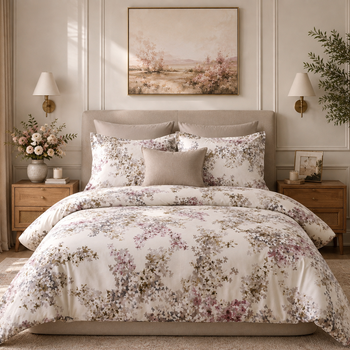 Aura Home Paradise Mauve Duvet Set