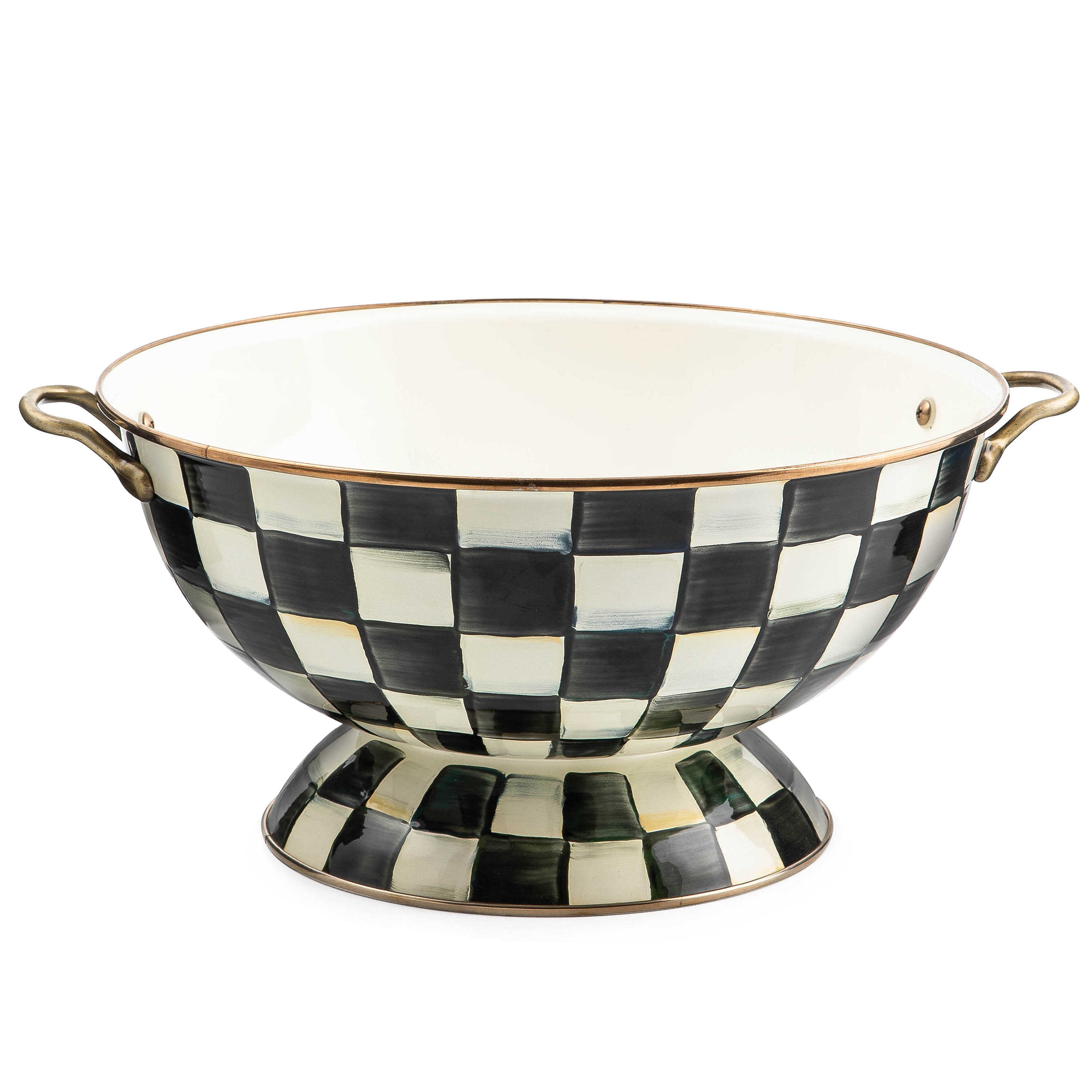 MacKenzie-Childs Courtly Check Enamel Everything Bowl
