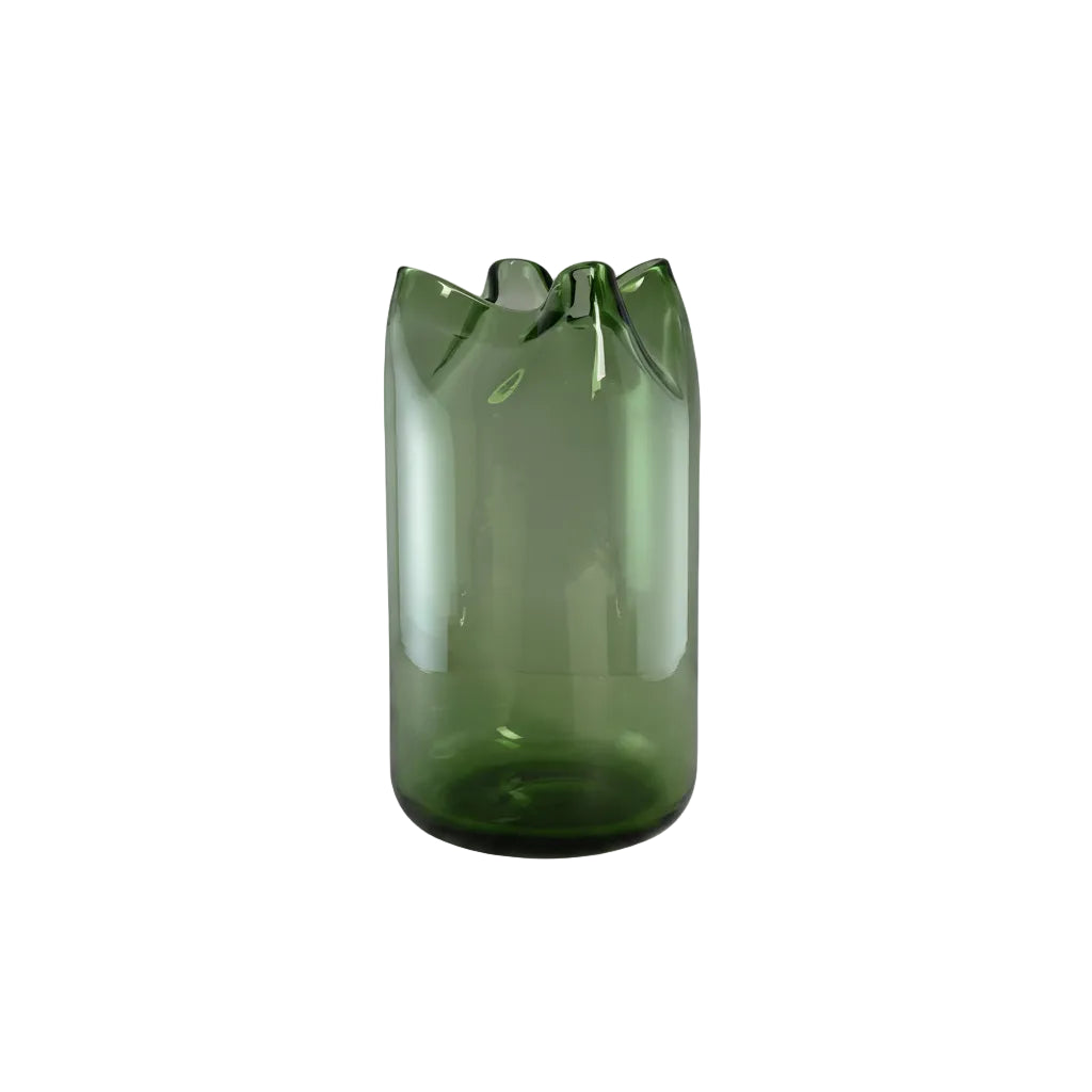 Green Boyton art deco glass vase