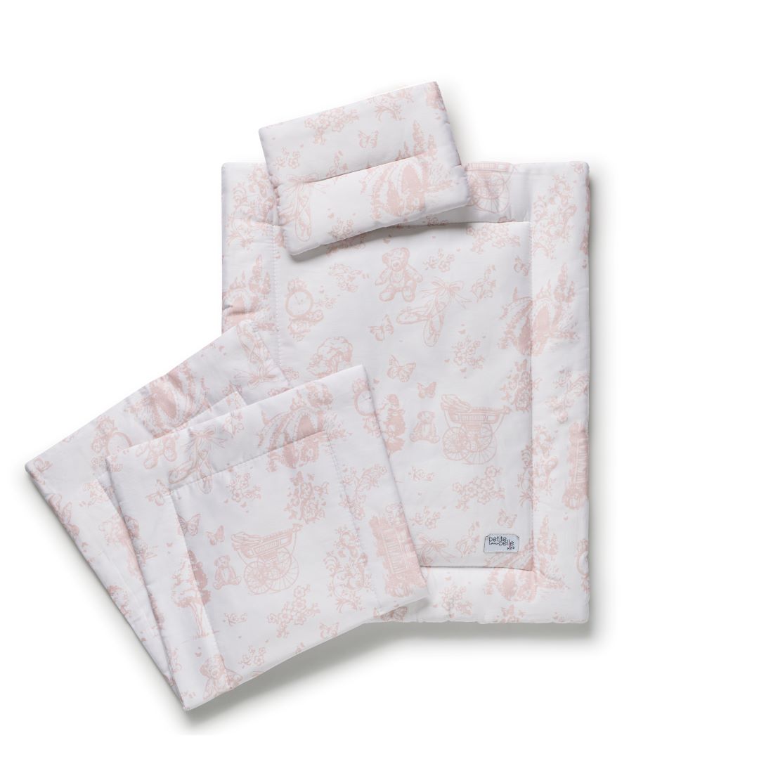 Petite Belle Mini Toile Safra Doll Set- Rose Pink