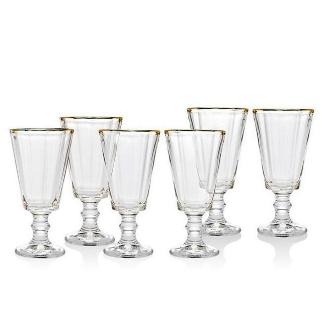 Grandeur Gold Band Shots Glasses - Set of 6