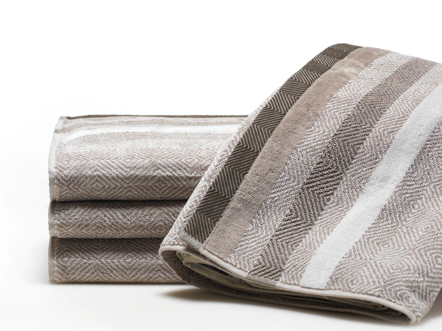 Herringbone Beige Hand Towel