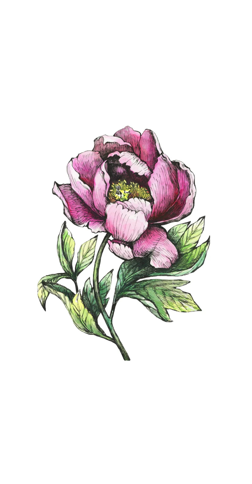 Shadow Peony - Printed Guest Towel