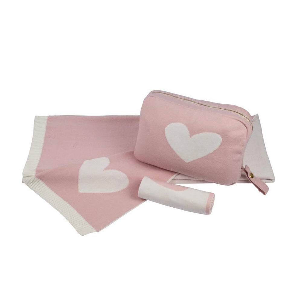 Heart Pink Pearl 3-Piece Set