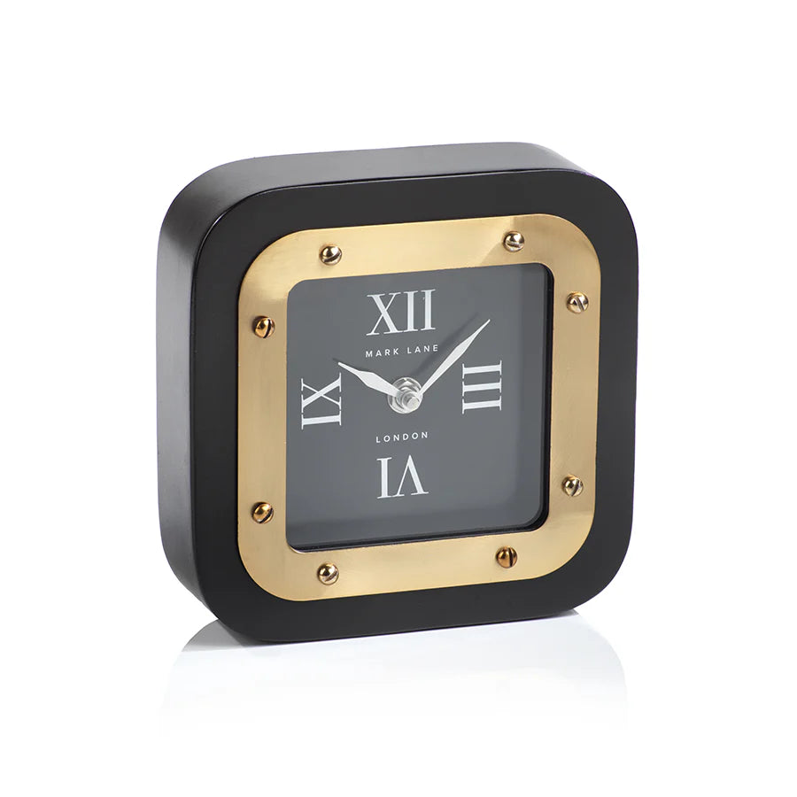 Zodax Mark Lane table clock in black