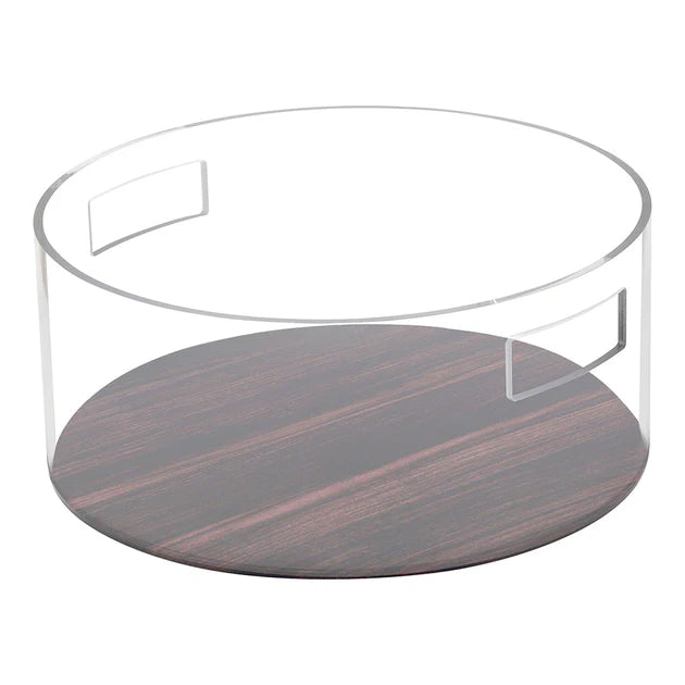 Lucite Wood Look Wash Bowl