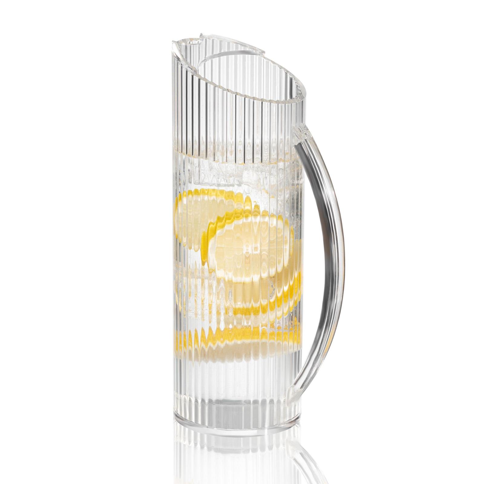 Ribbed Lucite Pitcher