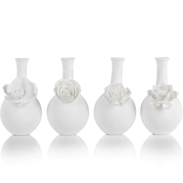 Cameo Long Neck Porcelain Bud Vase