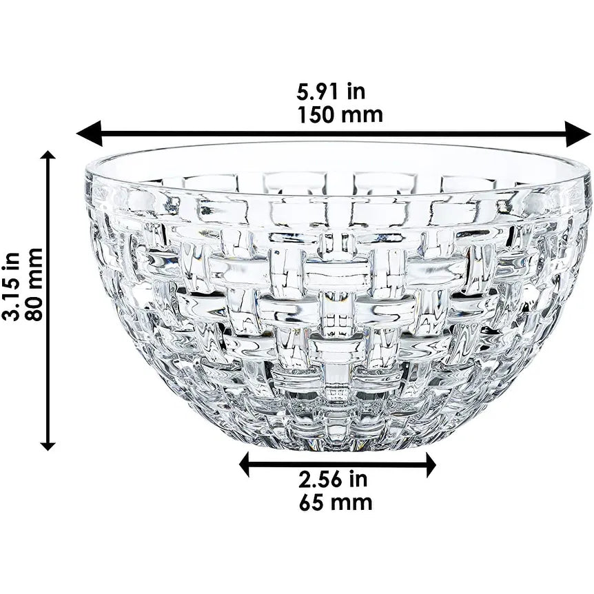 Bossa Nova Round Crystal Bowls- Set of 2