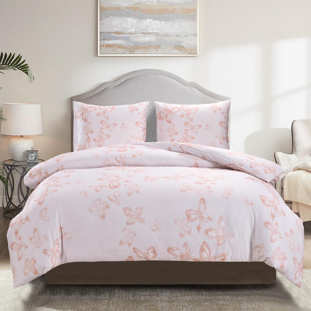 LUXE by A&B Vanessa Duvet Set- Pink Petal