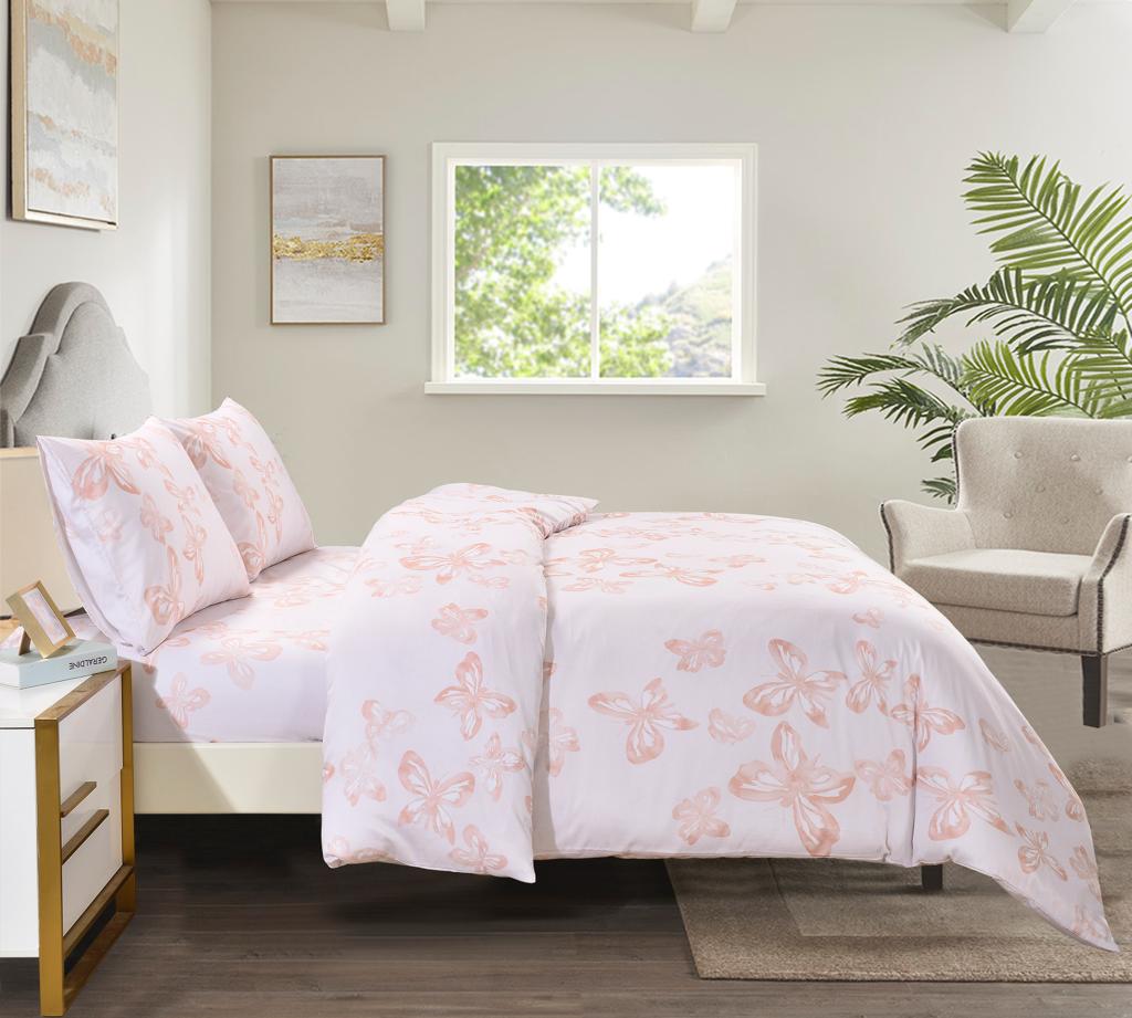 LUXE by A&B Vanessa Duvet Set- Pink Petal