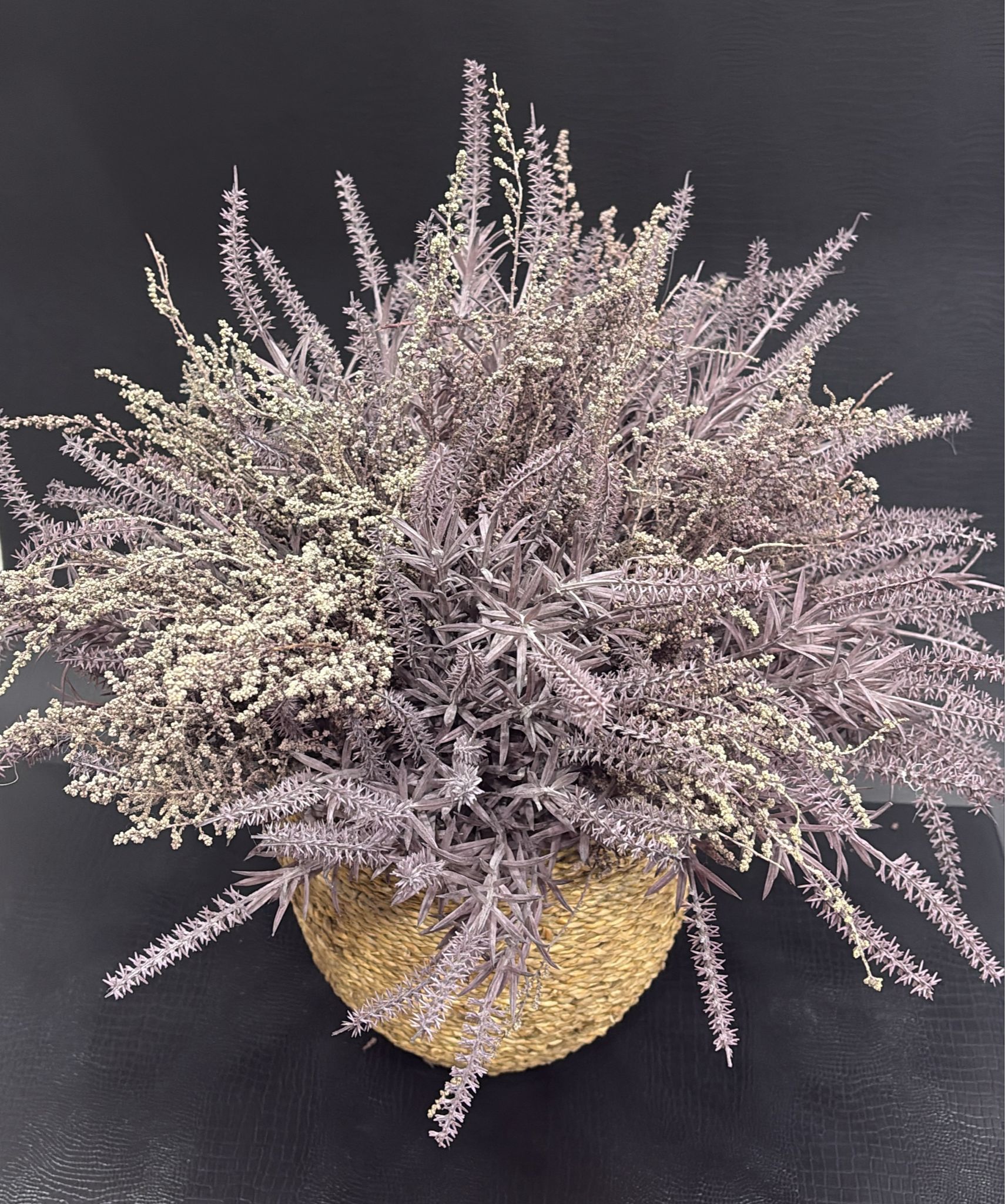 Flaura Lavender in Rattan Pot