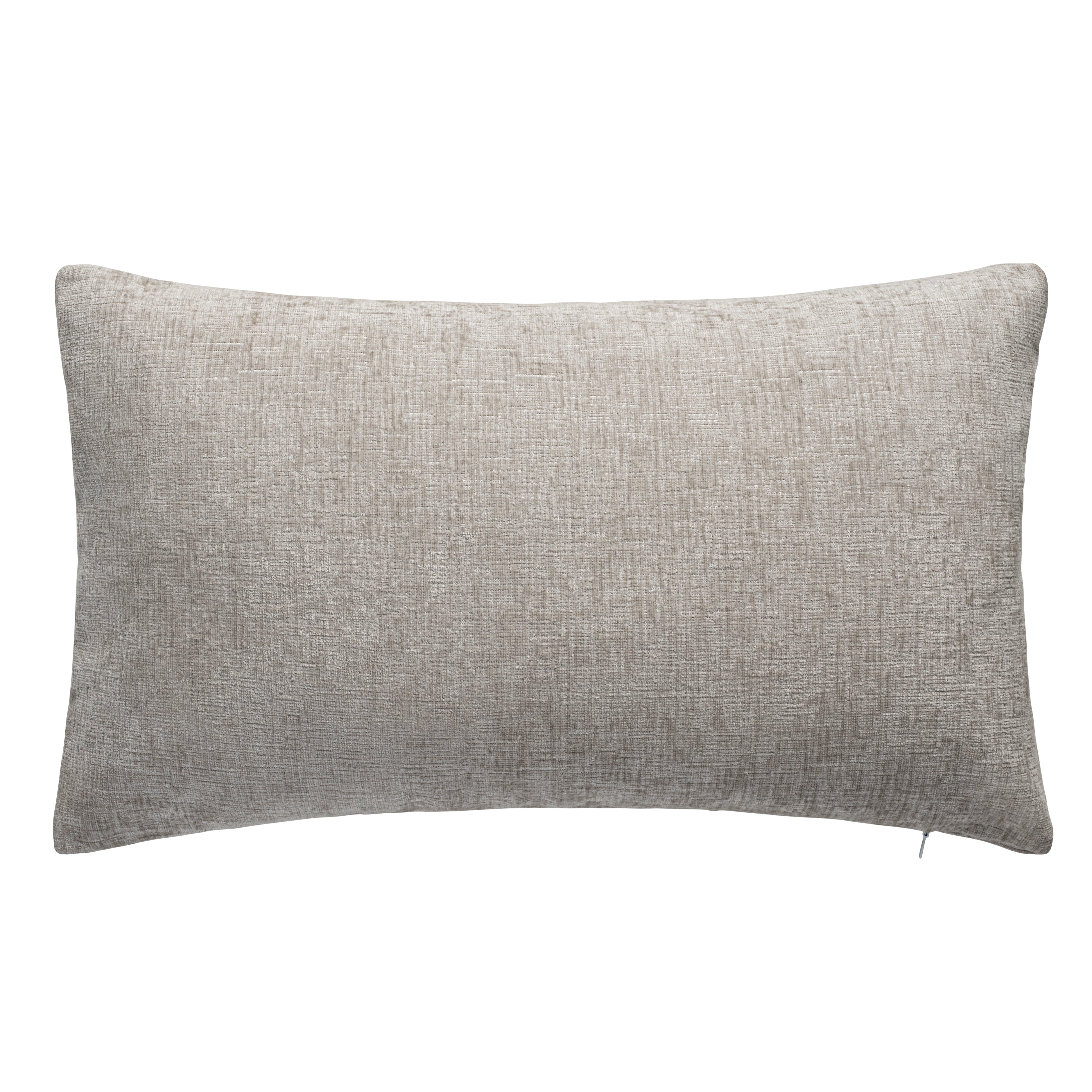 Aura Home Crushed Velvet Griege Throw Pillow