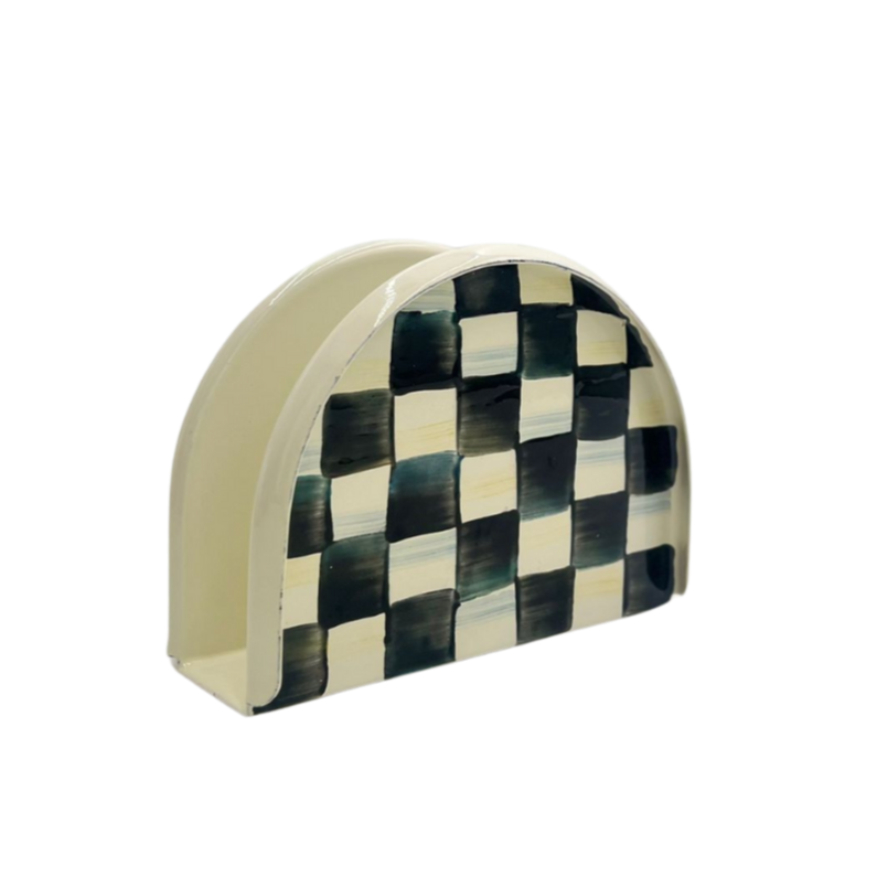 MacKenzie-Childs Check Napkin Holder