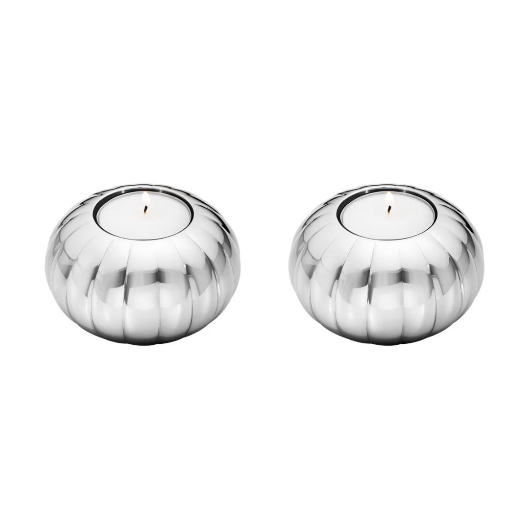 Georg Jensen Bernadotte Tealight Candleholder Set