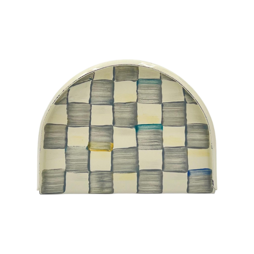 MacKenzie-Childs Check Napkin Holder