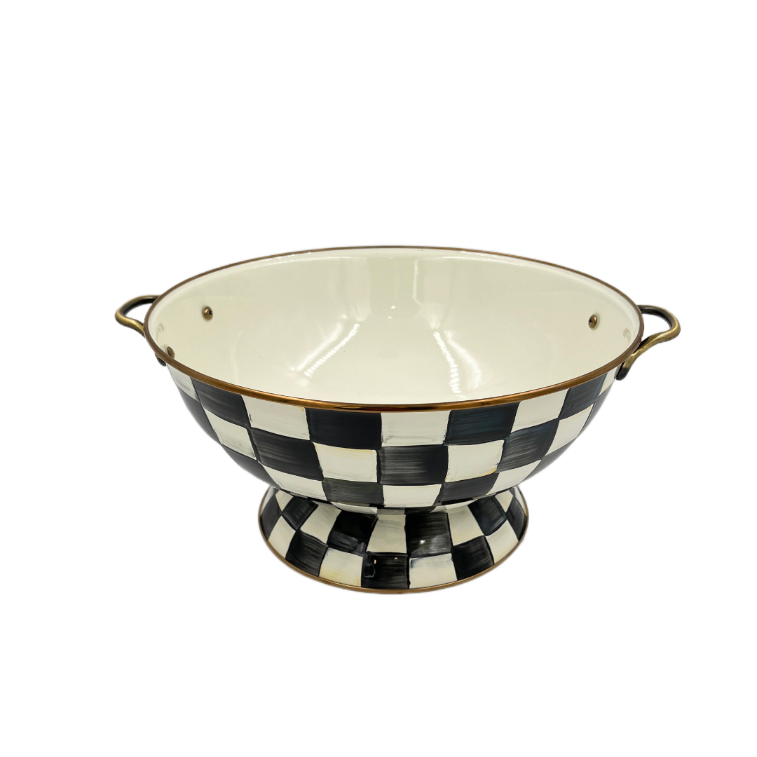 MacKenzie-Childs Courtly Check Enamel Almost Everything Bowl