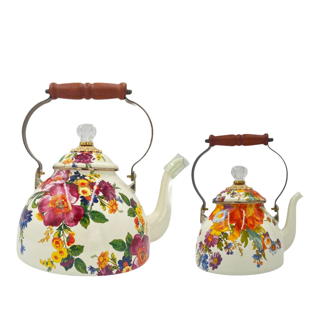 MacKenzie-Childs Flower Mart Tea Kettle