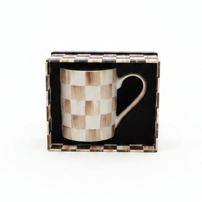 MacKenzie-Childs Check Porcelain Mug